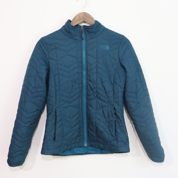 The North Face Quilted Puffer Insulation Liner Jacket Teal Women's Size Small - Picture 1 of 6